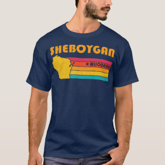 Sheboygan Wisconsin Vintage Verdrietig Souvenir T-shirt
