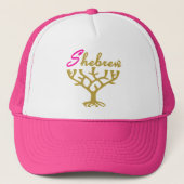 Shebrew Menorah Tree of Life Trucker Pet (Voorkant)