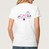 sheCANball Keep Calm and Play Basketball VNeck T-shirt (Achterkant)