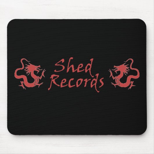 Shed Records Red Mousepad Muismat (Voorkant)