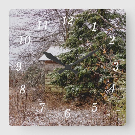 Shed verlaten wandklok (Voorkant)