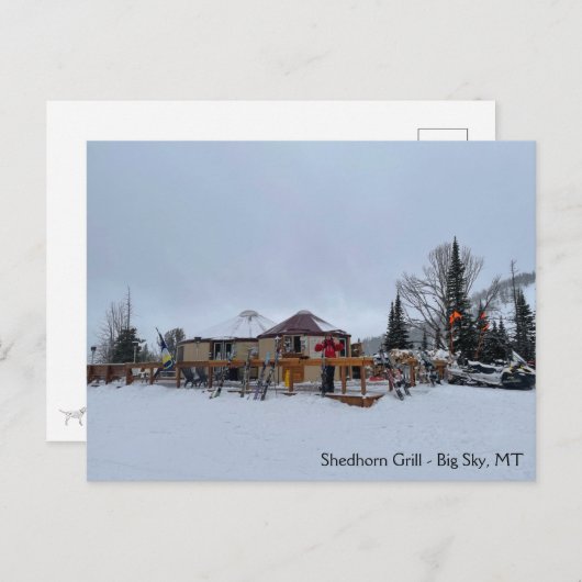 Shedhorn Grill Big Sky, MT Briefkaart (Voorkant / Achterkant)