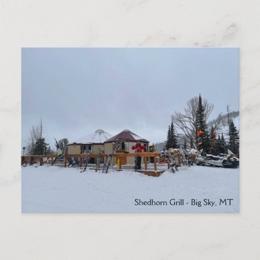 Shedhorn Grill Big Sky, MT Briefkaart (Voorkant)