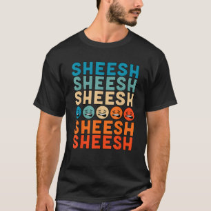 Sheeesh Bussin Funny Gen Z Slang Retro Vint T-shirt