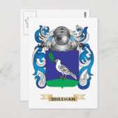 Sheehan Wapenschild (Familie Crest) Briefkaart (Voorkant / Achterkant)