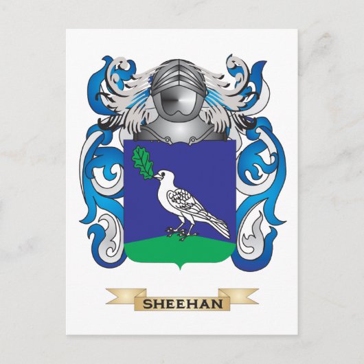 Sheehan Wapenschild (Familie Crest) Briefkaart (Voorkant)