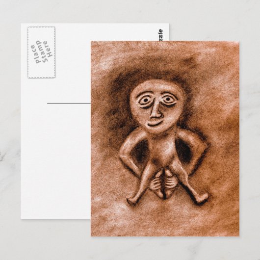 Sheela Na Gig Briefkaart (Voorkant / Achterkant)