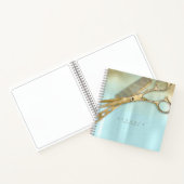 Sheen and Shears Hair Stylist Gold/Blauwgroen ID81 Notitieboek (Binnen)