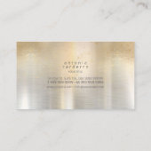 Sheen and Shears Hair Stylist Gold/Silver ID814 Visitekaartje (Achterkant)