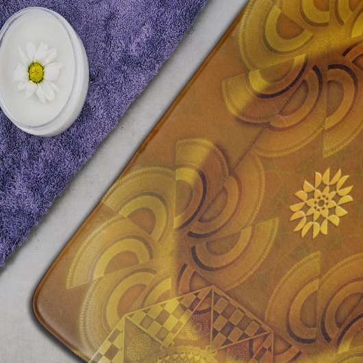 Sheen mesmerizing semicircular badmat