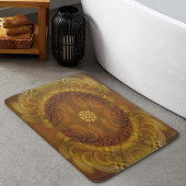 Sheen mesmerizing semicircular badmat