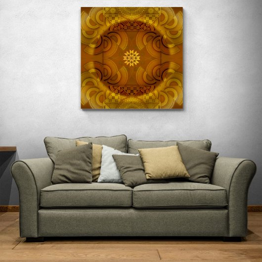 Sheen mesmerizing semicircular canvas afdruk