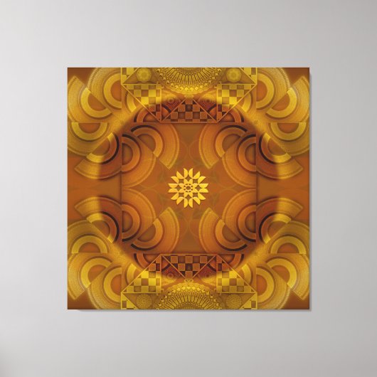 Sheen mesmerizing semicircular canvas afdruk (Voorkant)