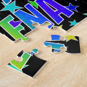 "SHEENA" Voornaam, geun "HAPPY BIRTHDAY" Legpuzzel (Zijkant)