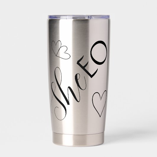 SheEO Business Style Thermal Tumbler Geïsoleerde Drinkbeker (Voorkant)