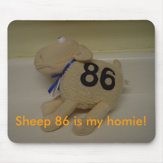 Sheep 86 is mijn thuis! muismat (Voorkant)