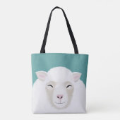 Sheep Allover-Canvas tas (Achterkant)