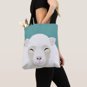 Sheep Allover-Canvas tas (Dichtbij)