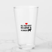 SHEEP AND LOVE GLAS (Voorkant)