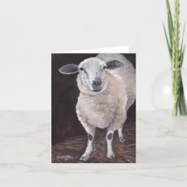 Sheep Animal Art Note Kaart