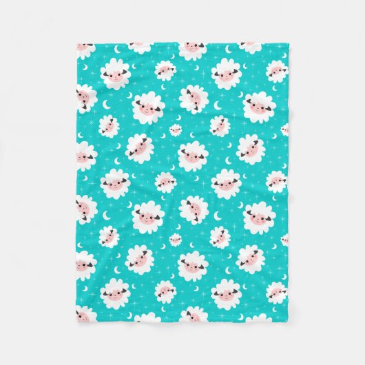 Sheep Baby Blanket Fleece Deken (Voorkant)
