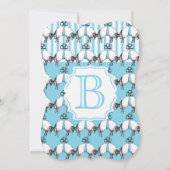 Sheep Baby Boy Cute Lamb Shower Kaart (Achterkant)