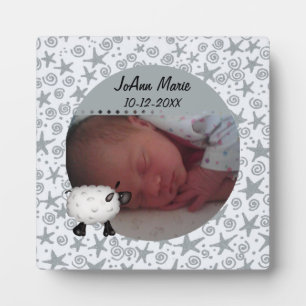 Sheep Baby Foto Plaque Fotoplaat