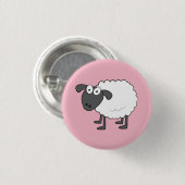 Sheep Badge Ronde Button 3,2 Cm (Voorkant /achterkant)