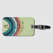 Sheep Ballerina Bagagelabel (Voorkant (horizontaal))