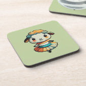 Sheep Ballerina Bier Onderzetter (Linkerzijde)