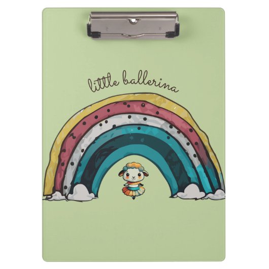 Sheep Ballerina Klembord (Voorkant)