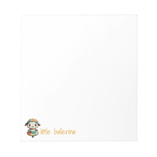 Sheep Ballerina Notitieblok (Voorkant)
