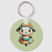 Sheep Ballerina Sleutelhanger (Achterkant)