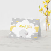 Sheep Bedankt voor je creditcard Kaart (Gele Bloem)