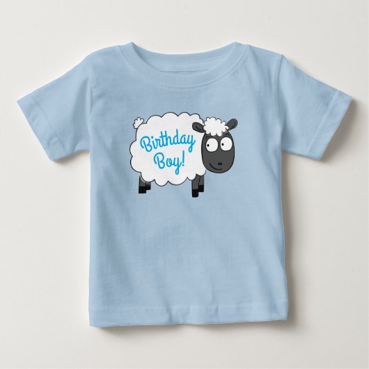Sheep Birthday Boy Party Cute Cartoon (Voorkant)