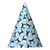 Sheep Birthday Party Blue Feesthoedjes (Achterkant)