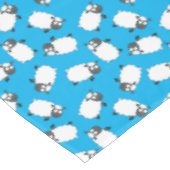 Sheep Birthday Party Cute Cartoon Tafelkleed (Gekanteld)