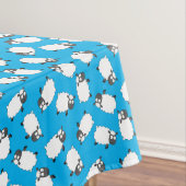 Sheep Birthday Party Cute Cartoon Tafelkleed (Voorbeeld)