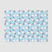 Sheep Birthday Party Cute Cartoon Tissuepapier (Voorkant)