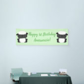 Sheep Birthday Party Green Spandoek (Beurs)
