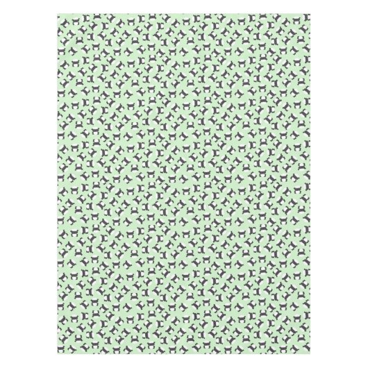 Sheep Birthday Party Green Tafelkleed (Voorkant)