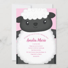 Sheep Birthday Party Pink