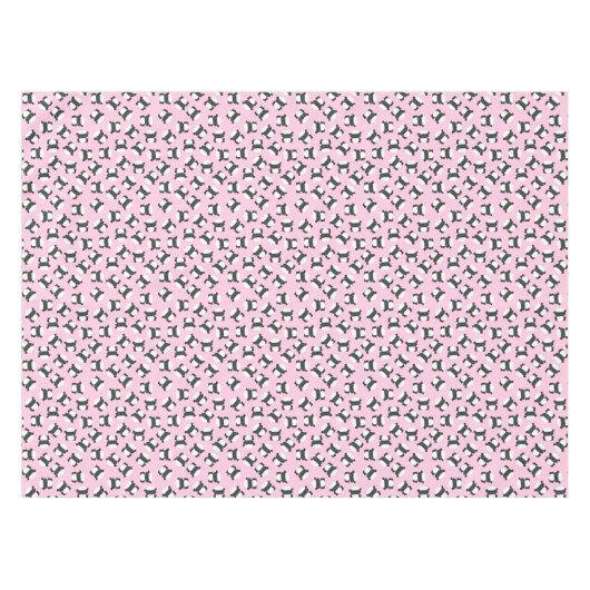 Sheep Birthday Party Pink Tafelkleed (Voorkant (Horizontaal))