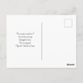 Sheep Blue Checkered Checking on Friend Briefkaart (Achterkant)