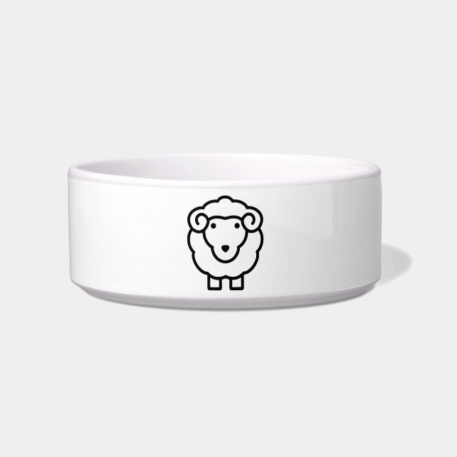 Sheep Bowls Voerbakje (Voorkant)