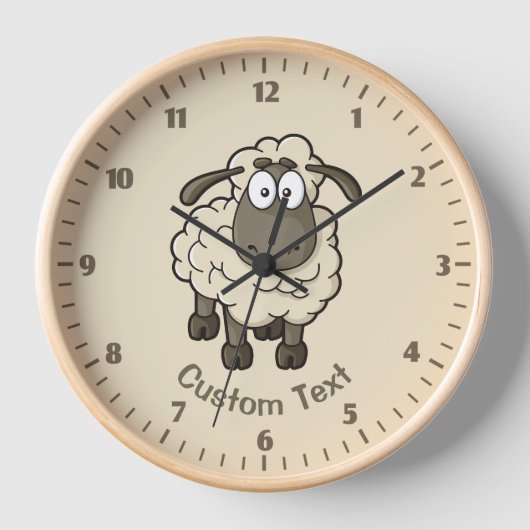 Sheep Cartoon Beige (Voorkant)