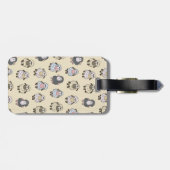 Sheep Cartoon Beige Bagagelabel (Achterkant horizontaal)