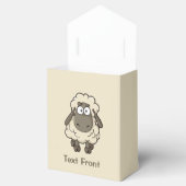 Sheep Cartoon Beige Bedankdoosjes (Geopend)