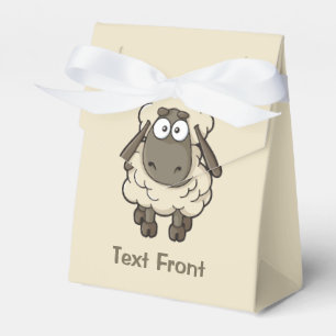 Sheep Cartoon Beige Bedankdoosjes