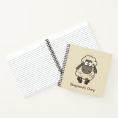 Sheep Cartoon Beige Notitieboek (Binnen)